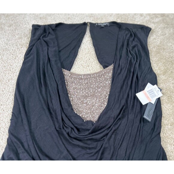 Baby Phat After Glow Top Women's 2XL Black Sequence Embellished Club Wear - Picture 1 of 9